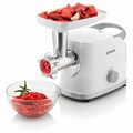 Мясорубка GORENJE MG1802SJW, 1800 Вт, производительность 2,1 кг/мин, 7 насадок, реверс, белый 457652