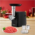 Мясорубка MOULINEX ME112832, 1600 Вт, производительность 1,9 кг/мин, 5 насадок, реверс, пластик, черная, 8010000864 456480