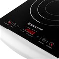 Настольная индукционная плита BRAYER BR2801, 2000 Вт, 5 программ, сенсорное управление, черная 456607