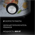 Соковыжималка POLARIS PEA 0829 Fruit Fusion, 800 Вт, стакан 0,35 л, емкость жмыха 1 л, пластик, сталь/черный, 15935 456738