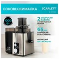 Соковыжималка SCARLETT SC-JE50S53, 1000 Вт, стакан 0,6 л, емкость жмыха 1 л, пластик, сталь/черный 457196