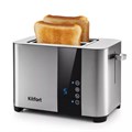 Тостер KITFORT KT-2047, 850 Вт, 2 тоста, 7 режимов, LED-дисплей, сталь, серебристый, КТ-2047 455986