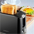 Тостер SCARLETT SC-TM11020, 700 Вт, 2 тоста, 7 режимов, механическое управление, пластик, черный 457217