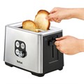 Тостер TEFAL TT420D30, 900 Вт, 2 тоста, 7 режимов, сталь, серебристый, 8000035884 456500