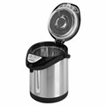 Термопот SONNEN TP-28, 3 л, 900 Вт, 1 температурный режим, ручной насос, сталь, черный/серебро, 456712 456712