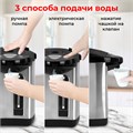 Термопот SONNEN TP-38, 4 л, 900 Вт, 1 температурный режим, 3 режима подачи воды, сталь, черный/серебро, 456710 456710