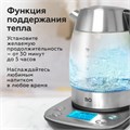 Чайник BQ (БИ-КЬЮ) KT1703G, 1,7 л, 2200 Вт, закрытый нагревательный элемент, ТЕРМОРЕГУЛЯТОР, стекло, 86197970 457553