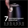 Чайник BQ (БИ-КЬЮ) KT1724SW, 1,7 л, 2200 Вт, закрытый нагревательный элемент, ТЕРМОРЕГУЛЯТОР, черный, 86195511 457555