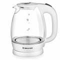 Чайник BRAYER BR1013WH, 1,8 л, 2200 Вт, закрытый нагревательный элемент, стекло, белый 456056