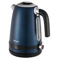 Чайник KITFORT КТ-6121-3, 1,7 л, 2200 Вт, закрытый нагревательный элемент, LED-дисплей, ТЕРМОРЕГУЛЯТОР, сталь, синий 456003
