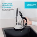 Чайник SCARLETT SC-EK27G11, 1,7 л, 2200 Вт, закрытый нагревательный элемент, стекло, черный 457216