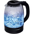 Чайник SCARLETT SC-EK27G11, 1,7 л, 2200 Вт, закрытый нагревательный элемент, стекло, черный 457216
