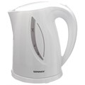 Чайник SONNEN KT-1758, 1,7 л, 2200 Вт, закрытый нагревательный элемент, пластик, белый, 453415 453415