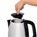 Чайник TEFAL KI150D30, 1,7 л, 2400 Вт, закрытый нагревательный элемент, сталь, серебристый, 7211001458 456505