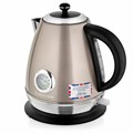 Чайник с термометром BRAYER BR1007, 1,7 л, 2200 Вт, закрытый нагревательный элемент, сталь, бежевый 456048