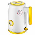Чайник с термометром BRAYER BR1018, 1,7 л, 2200 Вт, закрытый нагревательный элемент, сталь, белый 456061