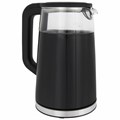 Чайник с терморегулятором и дисплеем, ДВОЙНЫЕ СТЕНКИ, SONNEN KT-8717, 1,7 л, 2200 Вт, черный, 454687 454687