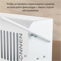 Обогреватель-конвектор SONNEN MINI-1500.2, 1500 Вт, вешалка, Х-образный нагревательный элемент, белый, сделано в России, 457631 457631
