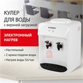 Кулер водонагреватель БЕЗ ОХЛАЖДЕНИЯ, SONNEN TSH-02T, настольный, 2 крана, белый, 455412 455412