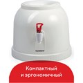 Кулер водораздатчик БЕЗ НАГРЕВА И ОХЛАЖДЕНИЯ, SONNEN TS-01, настольный, 1 кран, белый, 452417 452417