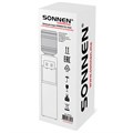 Кулер для воды SONNEN FSC-02AC, напольный, НАГРЕВ/ОХЛАЖДЕНИЕ КОМПРЕССОР, шкаф, 2 крана, белый, 455420 455420