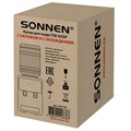 Кулер для воды SONNEN TSE-02GP, настольный, НАГРЕВ/ОХЛАЖДЕНИЕ ЭЛЕКТРОННОЕ, 2 крана, серебристый, 455745 455745