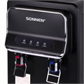 Кулер для воды SONNEN TSE-02WB, настольный, НАГРЕВ/ОХЛАЖДЕНИЕ ЭЛЕКТРОННОЕ, 2 крана, черный, 456174 456174