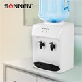Кулер-водораздатчик БЕЗ НАГРЕВА И ОХЛАЖДЕНИЯ, SONNEN TS-01WT, настольный, 2 крана, белый, 455411 455411