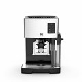 Кофеварка рожковая BQ (БИ-КЬЮ) CM9002, 1450 Вт, объем 1,4 л, 19 бар, автоматический капучинатор, стальная, 86195028 457494