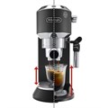 Кофеварка рожковая DELONGHI Dedica EC685.BK, 1350 Вт, объем 1,1 л, ручной капучинатор, черная 456515
