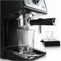 Кофеварка рожковая DELONGHI ECP 33.21/BK, 1100 Вт, объем 1 л, ручной капучинатор, черная, ECP33.21/BK 453276