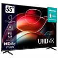 Телевизор HISENSE 55A6K, 55" (139 см), 3840x2160, 4K, 16:9, SmartTV, Wi-Fi, черный 456767