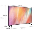 Телевизор SAMSUNG UE50AU7101, 50" (127 см), 3840x2160, 4K, 16:9, SmartTV, WiFi, Bluetooth, черный, 3219218 456880