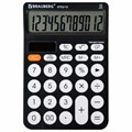 Калькулятор настольный BRAUBERG STYLE-12-BK (157х106 мм), 12 разрядов, двойное питание, ЧЕРНЫЙ, 272965 272965