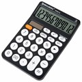 Калькулятор настольный BRAUBERG STYLE-12-BK (157х106 мм), 12 разрядов, двойное питание, ЧЕРНЫЙ, 272965 272965