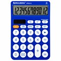 Калькулятор настольный BRAUBERG STYLE-12-BL (157х106 мм), 12 разрядов, двойное питание, СИНИЙ, 272966 272966