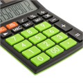 Калькулятор настольный BRAUBERG ULTRA COLOR-12-BKLG (192x143 мм), 12 разрядов, двойное питание, ЧЕРНО-САЛАТОВЫЙ, 250498 250498