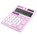 Калькулятор настольный BRAUBERG ULTRA PASTEL-08-PR, КОМПАКТНЫЙ (154x115 мм), 8 разрядов, двойное питание, СИРЕНЕВЫЙ, 250516 250516