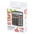 Калькулятор настольный STAFF PLUS DC-111S, КОМПАКТНЫЙ (150x120 мм), 12 разрядов, двойное питание, + БАТАРЕЙКА АА, 250428 250428