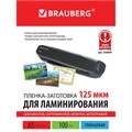 Пленки-заготовки для ламинирования МАЛОГО ФОРМАТА, А5, КОМПЛЕКТ 100 шт., 125 мкм, BRAUBERG, 530899 530899