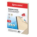 Обложки картонные для переплета БОЛЬШОЙ ФОРМАТ А3, КОМПЛЕКТ 100 шт., тиснение под кожу, 230 г/м2, слоновая кость, BRAUBERG, 530946 530946