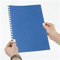Обложки картонные для переплета, А3, КОМПЛЕКТ 100 шт., тиснение под кожу, 230 г/м2, синие, BRAUBERG, 532156 532156