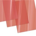Обложки пластиковые для переплета А4, КОМПЛЕКТ 100 штук, 150 мкм, прозрачно-красные, BRAUBERG, 530937 530937