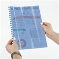 Обложки пластиковые для переплета, А4, КОМПЛЕКТ 100 шт., 150 мкм, прозрачно-синие, ОФИСМАГ, 531447 531447