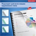 Обложки пластиковые для переплета, А4, КОМПЛЕКТ 100 шт., 150 мкм, прозрачные, BRAUBERG, 530825 530825