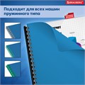 Обложки пластиковые для переплета, А4, КОМПЛЕКТ 100 шт., 300 мкм, синие, BRAUBERG, 530941 530941