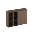 Шкаф средний комбинированный со стеклом закрытый 210321