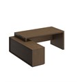 Стол руководителя левый на опорной тумбе 205549