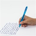 Ручка гелевая автоматическая с грипом BRAUBERG "OFFICE STYLE", СИНЯЯ, линия 0,4 мм, 144122 144122